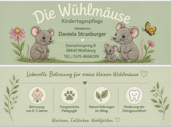 Kindertagespflege „Die Wühlmäuse“ Kindertagespflege „Die Wühlmäuse“